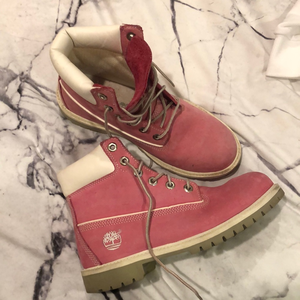 Pink Timberland Boots